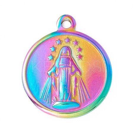 Ion Plating(IP) 304 Stainless Steel Pendants STAS-C049-24M-1