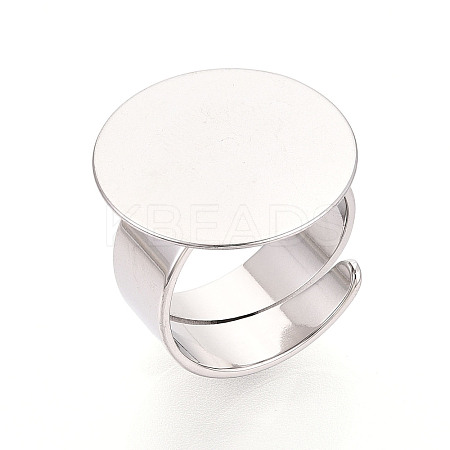 304 Stainless Steel Ring Base Findings STAS-N122-02B-P-1