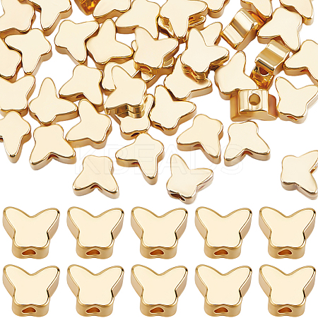 50Pcs Brass Spacer Beads FIND-BBC0003-85G-1