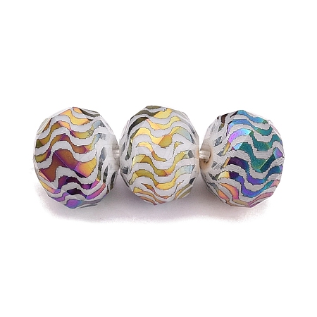 Electroplate Glass Beads EGLA-N026-01A-A03-1