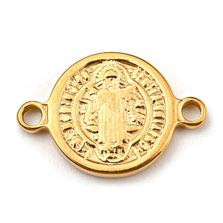 Religion 304 Stainless Steel Connector Charms X-STAS-L270-09G-1