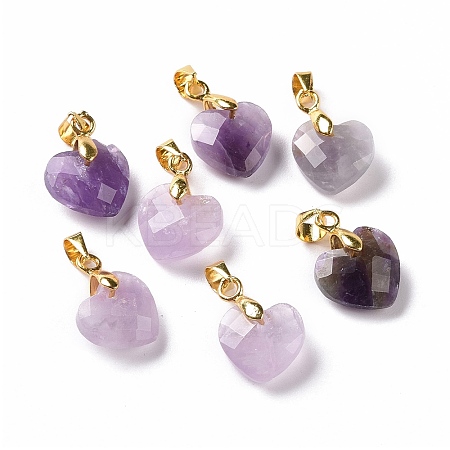 Natural Amethyst Pendants G-C023-07C-1