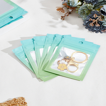 50Pcs Rectangle Plastic Yin-yang Resealable Bags OPP-LP0001-11B-1