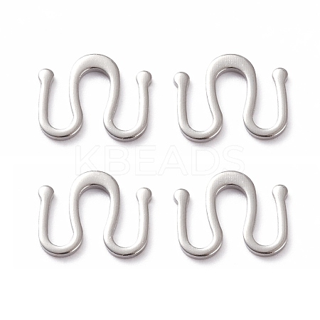 Brass S Hook Clasps KK-L205-03P-1