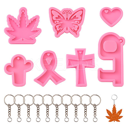 DIY Silicone Keychain Making Molds DIY-TA0008-56-1