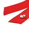 Christmas Polyester Ribbon Safety Pin Brooch LS-JEWB-H012-01A-3