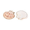 Electroplate Sea Shell Pendants X-SSHEL-S262-32-2