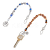 2Pcs Acrylic & Glass Keychain KEYC-NB00027-1