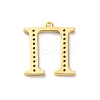 Rack Plating Brass Micro Pave Cubic Zirconia Pendant KK-H449-76G-23-3