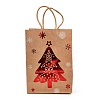 Christmas Theme Hot Stamping Rectangle Paper Bags LS-CARB-F011-02A-1