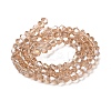 Transparent Electroplate Glass Beads Strands GLAA-F029-3mm-A12-2