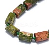 Natural Unakite Beads Strands G-O170-135-3