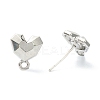 Spray Painted Alloy Stud Earrings Findings FIND-I015-E03-2