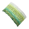 10Pcs Glass Seed Beads & Glass Beaded Stretch Bracelets for Women BJEW-MZ00267-4