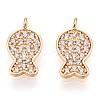 925 Sterling Silver Micro Pave Cubic Zirconia Charms STER-T004-68G-2