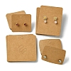 40Pcs 4 Styles Paper Jewelry Display Cards Sets CDIS-FS0001-01-1