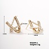 Shiny Women's Earrings with Hollow Design QN5247-6-1