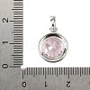 925 Sterling Silver Pave Cubic Zirconia Pendants STER-C015-01C-02-3
