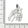 Non-Tarnish 201 Stainless Steel Pendants STAS-U003-20C-P-3