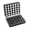 60Pcs 2 Colors Plastic Loose Diamond Round Boxes MRMJ-WH0094-01-1