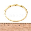 Brass Micro Pave Clear Cubic Zirconia Hinged Bangles for Women BJEW-U025-03G-5