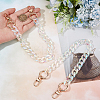 2Pcs Resin Curb Chain Bag Extension Chains FIND-BBC0002-50B-3