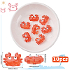 10Pcs Glass Enamel Beads LAMP-PA0001-44A-2