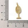 Brass Micro Pave Cubic Pendants X-KK-U027-07G-01-4