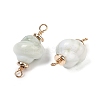 Opaque Acrylic Imitation Gemstone Links Connector Charms KK-K296-08A-G-2