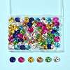 80Pcs 8 Colors Glass Pointed Back Rhinestone RGLA-FS0001-20-7