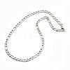 Tarnish Resistant 304 Stainless Steel Figaro Chains Necklaces LS-NJEW-I060-09A-2