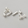 Brass Micro Pave Cubic Zirconia Clip-on Earring Findings KK-WH20017-001P-2