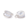 Alloy Clear Cubic Zirconia Charms LS-ZIRC-A022-04P-2