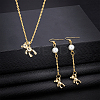 12Pcs 2 Style Brass Micro Pave Black Cubic Zirconia Pendants ZIRC-AR0001-04-4