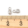 Real Platinum Plated Rhodium Plated 925 Sterling Silver Charms STER-K176-03C-P-4