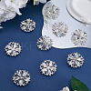 Gorgecraft 10Pcs 3-Hole Alloy Rhinestone Button BUTT-GF0003-55-4