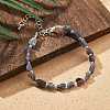 Natural Iolite Chips Bracelets for Women BJEW-H623-01S-03-2