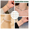 Brass Butterfly & Rhinestone Diamond Charms Bracelet Bib Necklace DIY Making Kit DIY-WR0004-17-5