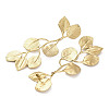304 Stainless Steel Leaf Theme Stud Earrings For Women EJEW-B110-03G-08-2