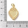 Brass Micro Pave Cubic Zirconia Pendants KK-D431-034A-G-3
