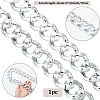 1Pc Acrylic Cuban Link Chain Necklaces for Men NJEW-SP0001-09A-S-2