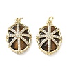 Natural Tiger Eye Faceted Pendants GG-CBA42CA-04G-01-1