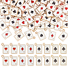 100Pcs 4 Styles Rack Plating Alloy Charms FIND-DR0002-22-1
