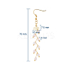 Natural Rose Quartz Dangle Earrings EJEW-JE03634-02-2