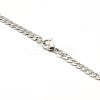 Tarnish Resistant 304 Stainless Steel Curb Chain/Twisted Chain Necklace Making LS-STAS-A028-N109P-3