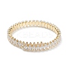 Brass Micro Pave Clear Cubic Zirconia Bangles BJEW-A116-04G-B-2
