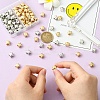 80Pcs 2 Colors CCB Plastic Beads CCB-YW0001-59-5
