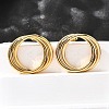 201 Stainless Steel Stud Earrings LS-EJEW-Q026-01G-2
