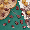 40Pcs 2 Styles Resin Pendants RESI-ME0001-48-4