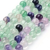 Natural Fluorite Beads Strands X-G-E112-4mm-18-2